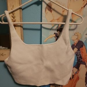 Aritzia babaton scuplt knit cropped tank